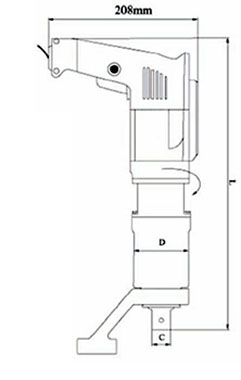 Diagrama llave de torque electrica simple velocidad