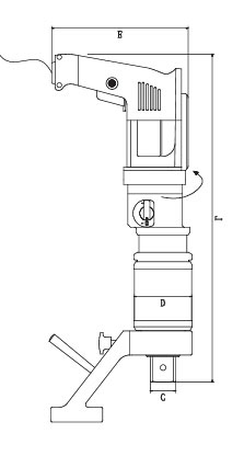 Diagrama llave de torque electrica vertical